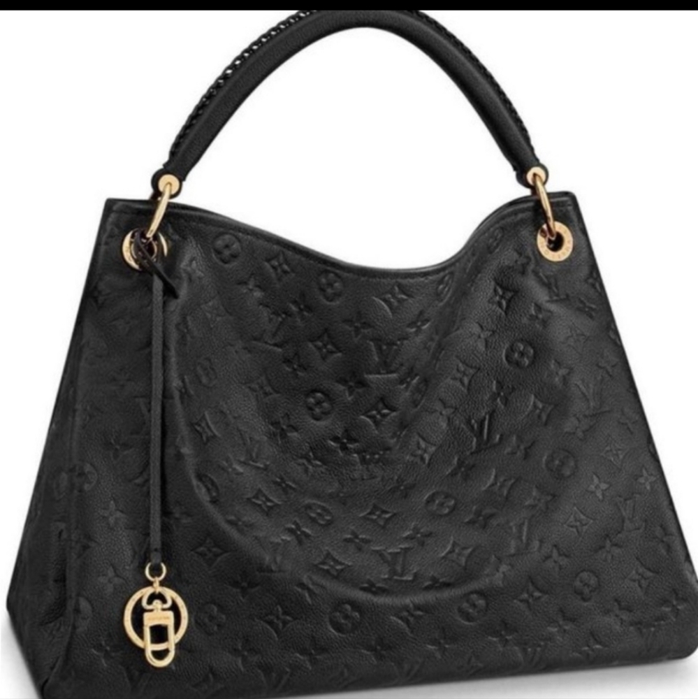 New Designer Inspired Monogram Hobo Faux Leather Handbag